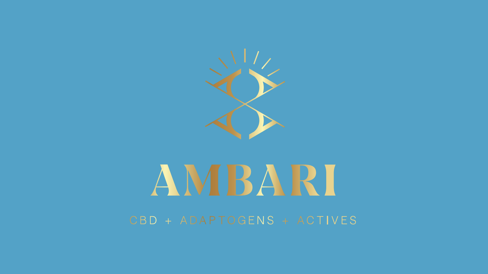An image showing the design Venga created for Ambari's first slide in their pitch deck.